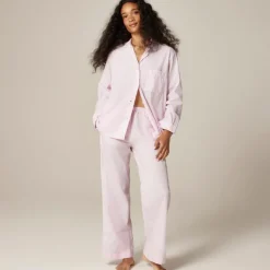 Classic pajama pant set in end-on-end cotton