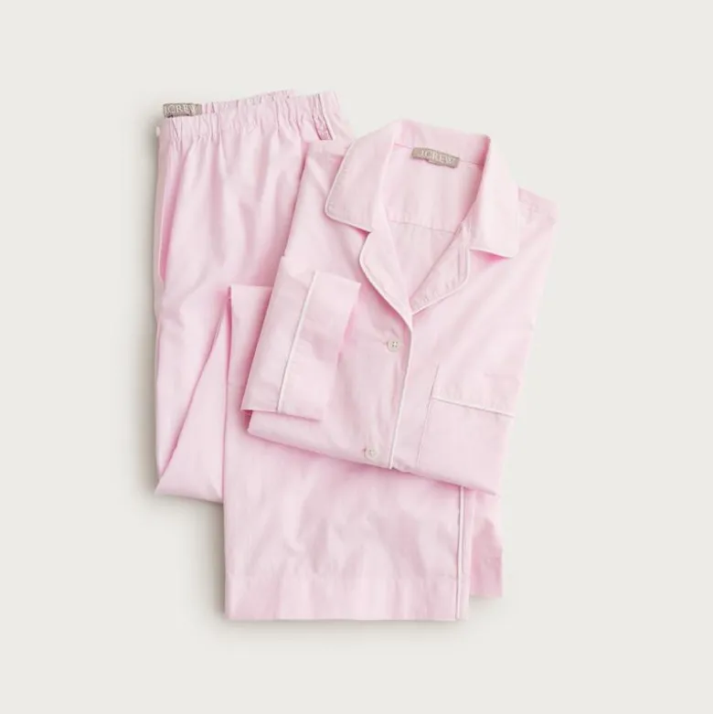 Classic pajama pant set in end-on-end cotton