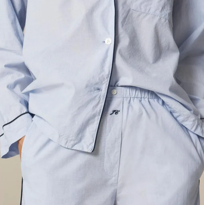 Classic pajama pant set in end-on-end cotton