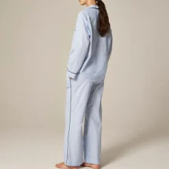 Classic pajama pant set in end-on-end cotton
