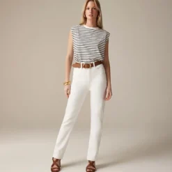 Classic straight jean in white