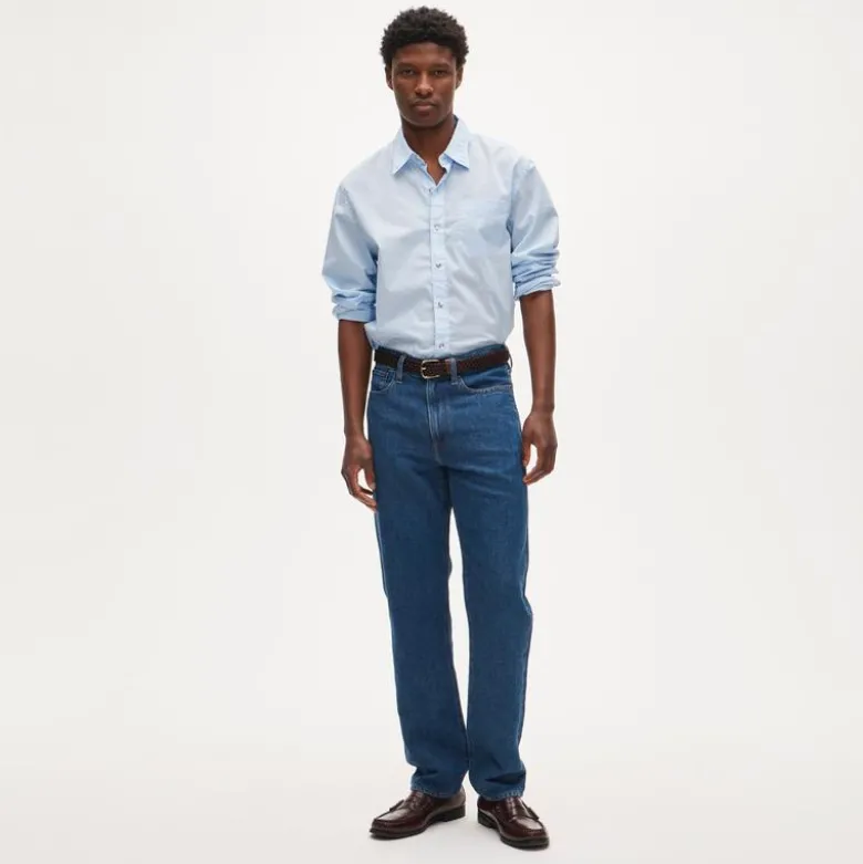 Classic Straight summerweight jean in cotton-linen blend