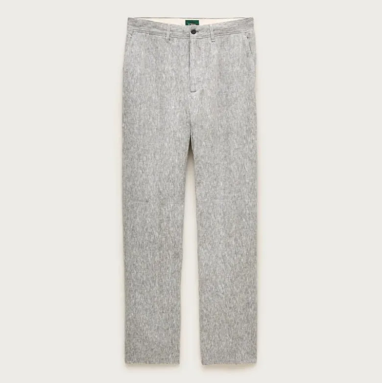 Classic-fit linen trouser
