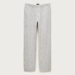 Classic-fit linen trouser