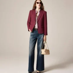 École blazer in Italian gauzy wool blend