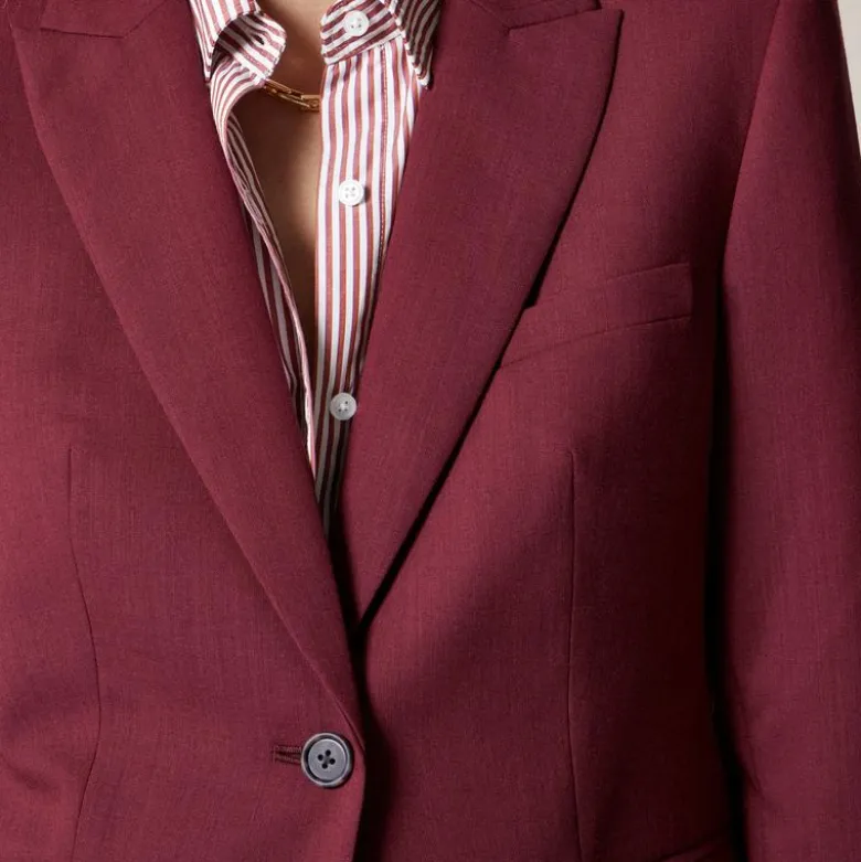 École blazer in Italian gauzy wool blend