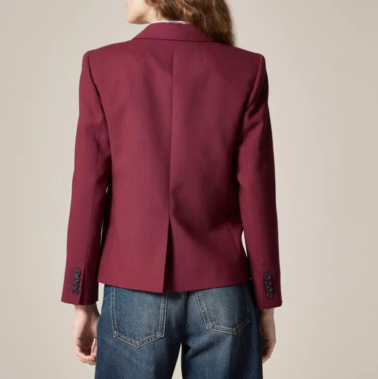 École blazer in Italian gauzy wool blend