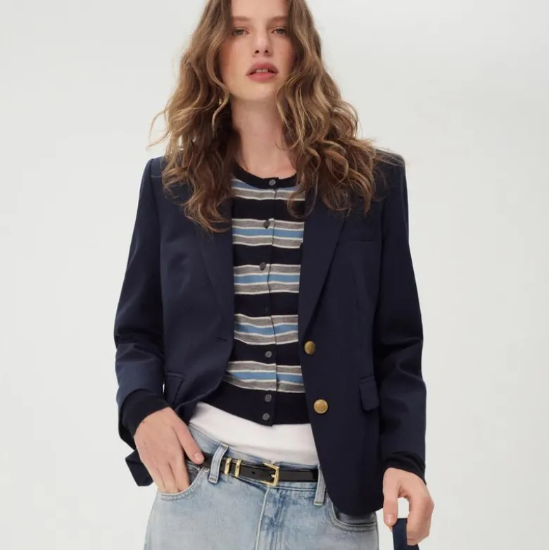École blazer in Italian studio wool blend