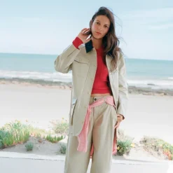 Collection Barn Jacket™ in laminated linen