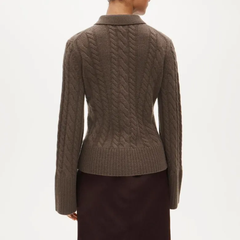 Collection cashmere twisted cable-knit cardigan