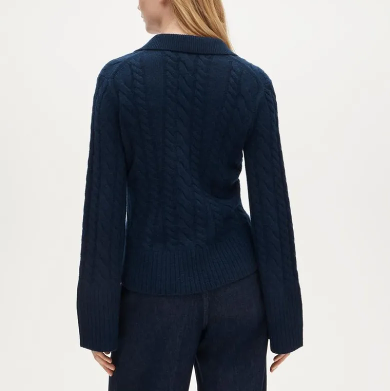 Collection cashmere twisted cable-knit cardigan
