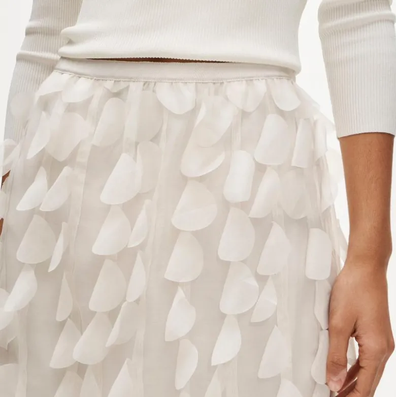 Collection circle-detail slip skirt