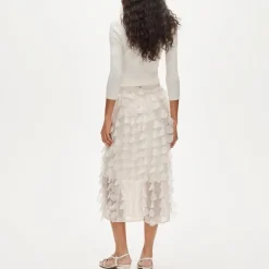 Collection circle-detail slip skirt