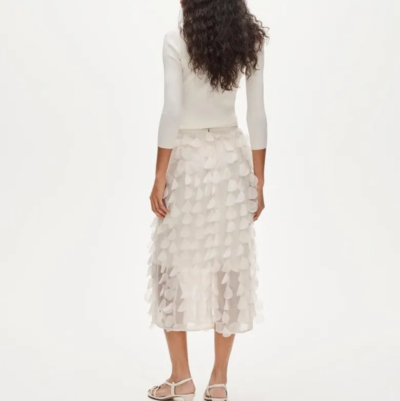 Collection circle-detail slip skirt