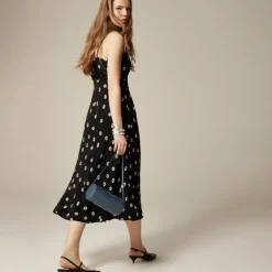 Collection embellished ruffle-trim slip dress
