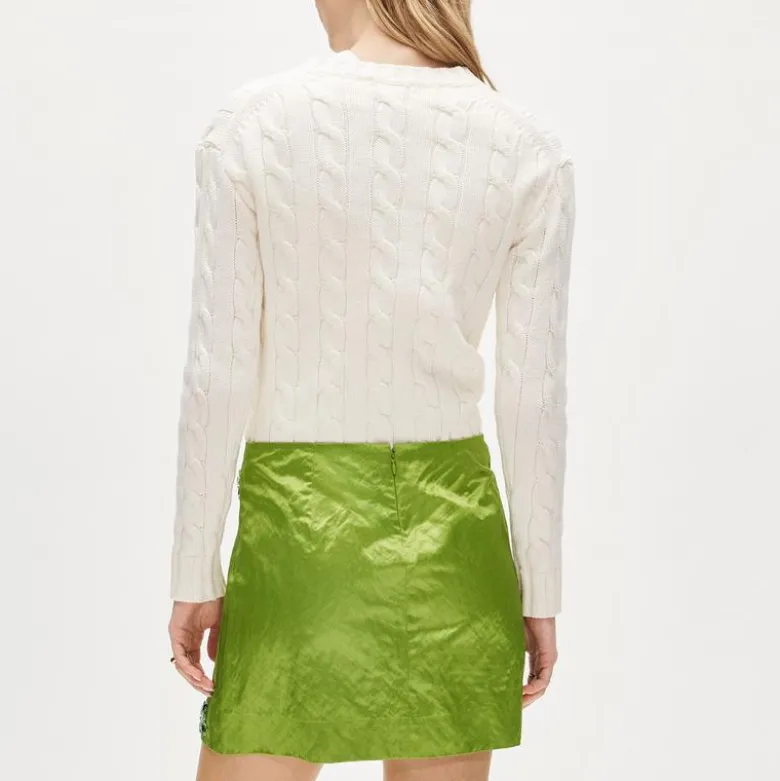 Collection Fairfax embellished mini skirt in memory satin