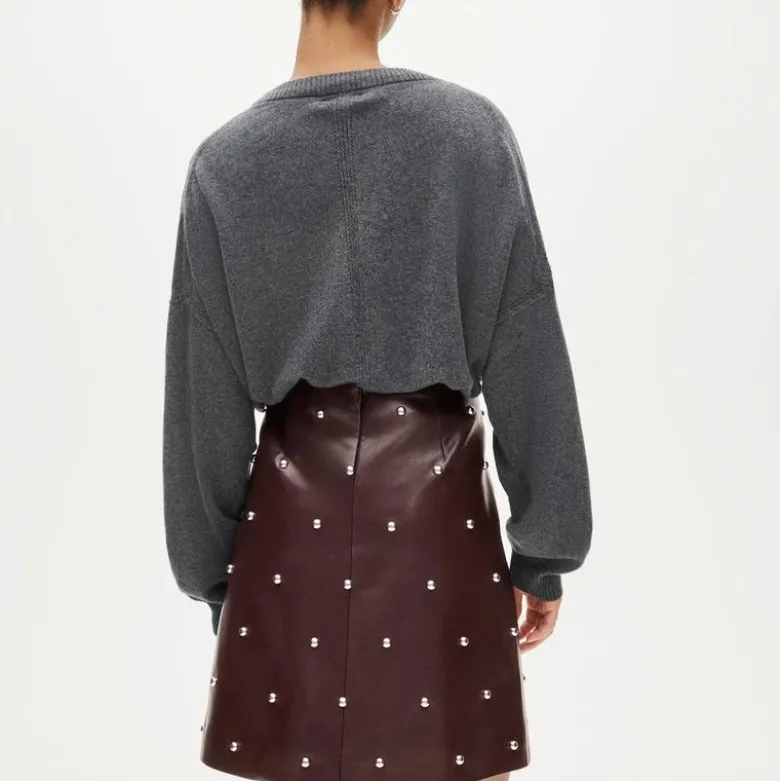 Collection Fairfax skirt in studded faux leather