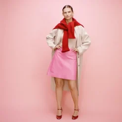 Collection Fairfax skirt in leather