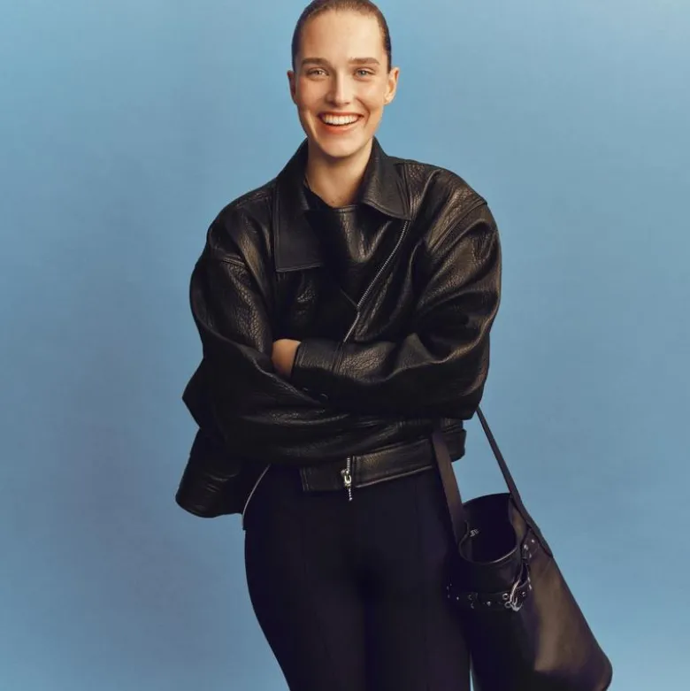 Collection leather motorcycle jacket