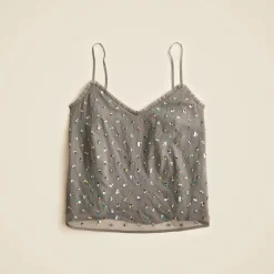 Collection ruffle-trim camisole with embellishments