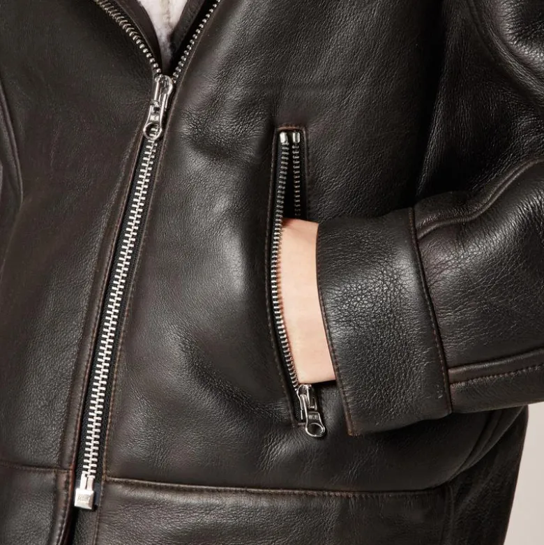 Collection shearling moto jacket