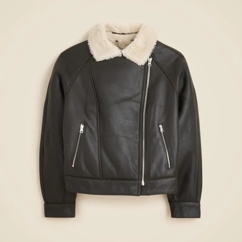 Collection shearling moto jacket