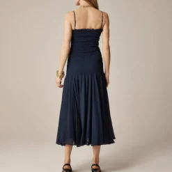 Collection smocked chiffon dress