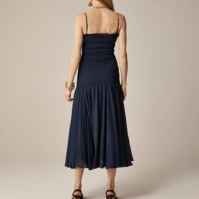 Collection smocked chiffon dress