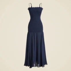 Collection smocked chiffon dress