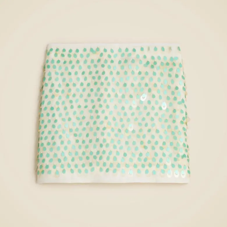 Collection teardrop sequin mini skirt