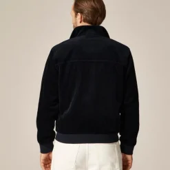 Corduroy jacket with wool-blend lining