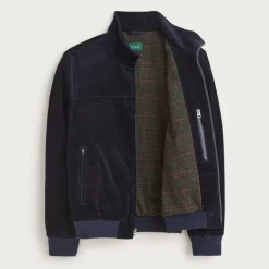 Corduroy jacket with wool-blend lining