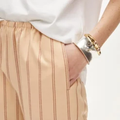Cosmo pant in striped Gramercy linen blend