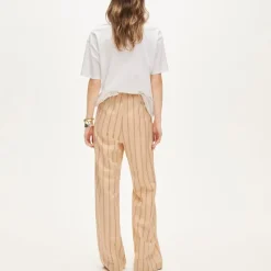 Cosmo pant in striped Gramercy linen blend