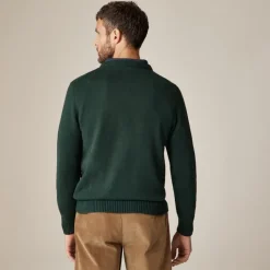 Cotton crewneck sweater with oarsman dog
