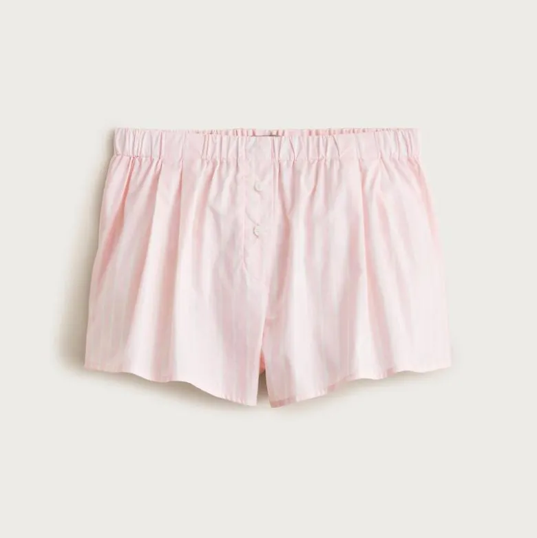 Cotton poplin boxer short in stripe