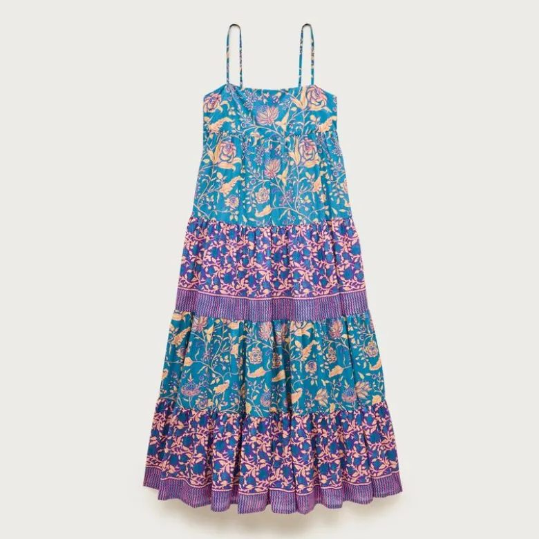 Cotton voile tiered sundress