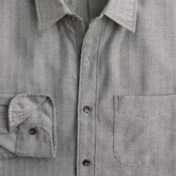 Cotton-cashmere blend shirt in check