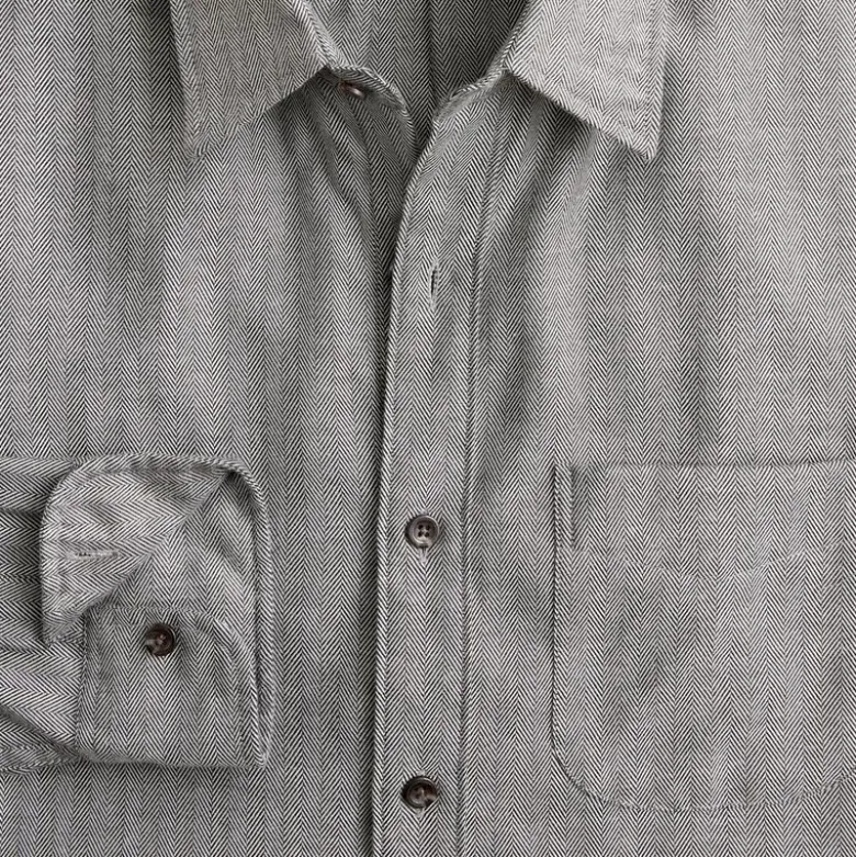 Cotton-cashmere blend shirt in check