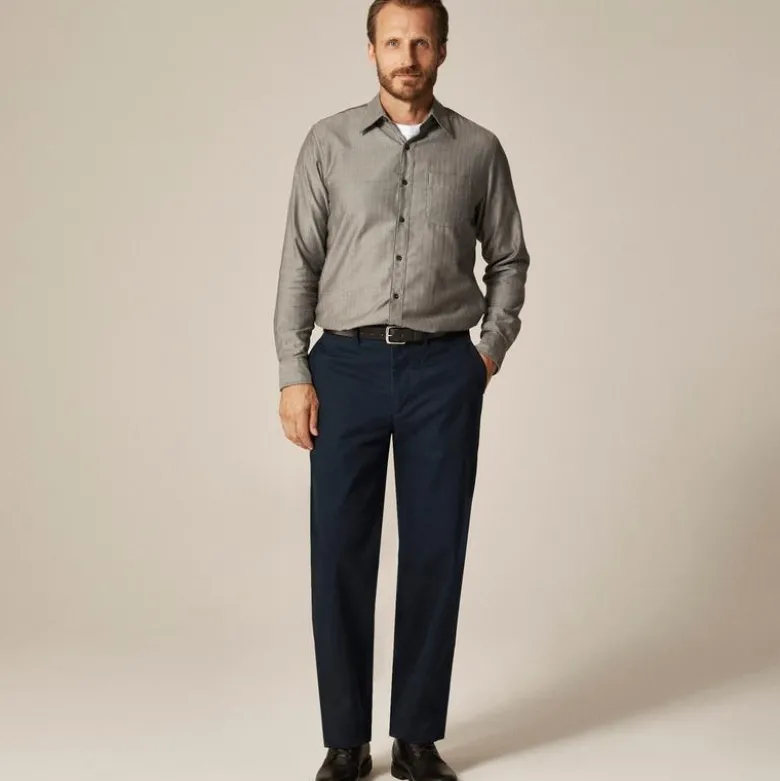 Cotton-cashmere blend shirt in check