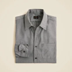 Cotton-cashmere blend shirt in check