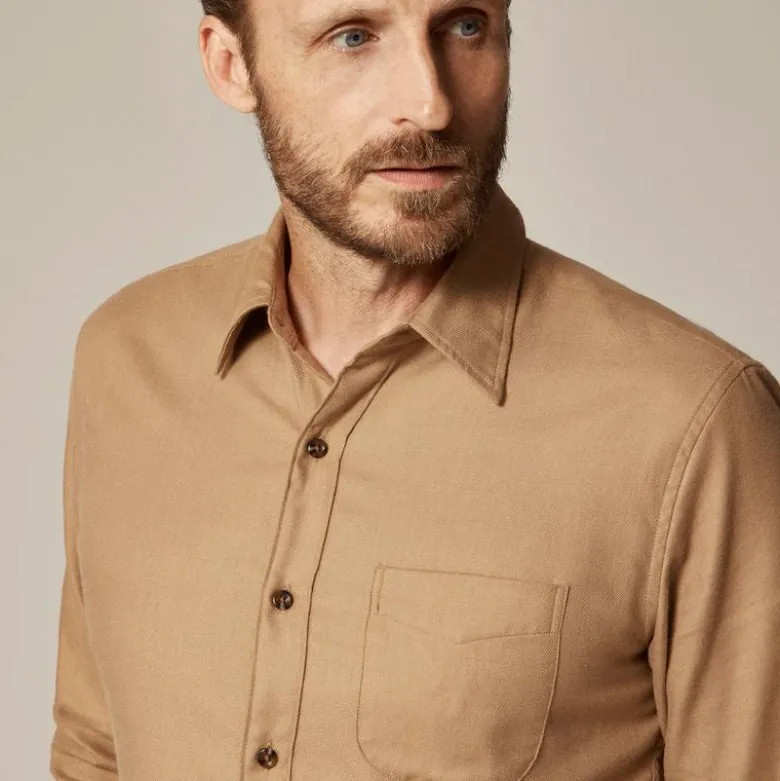 Cotton-cashmere blend shirt