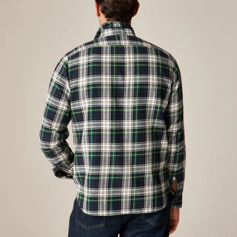 Cotton-hemp blend twill workshirt