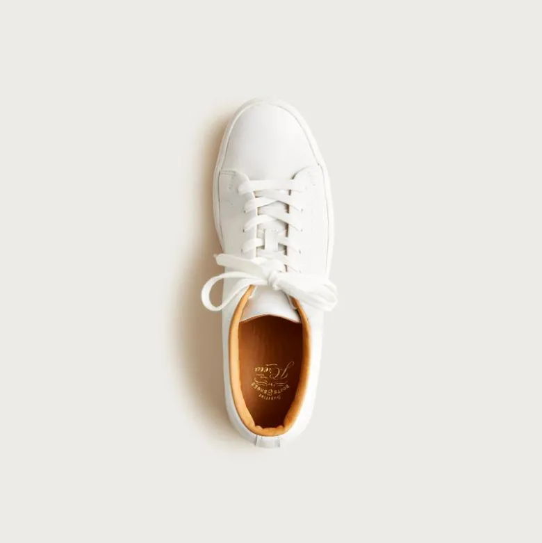 Court sneakers in leather