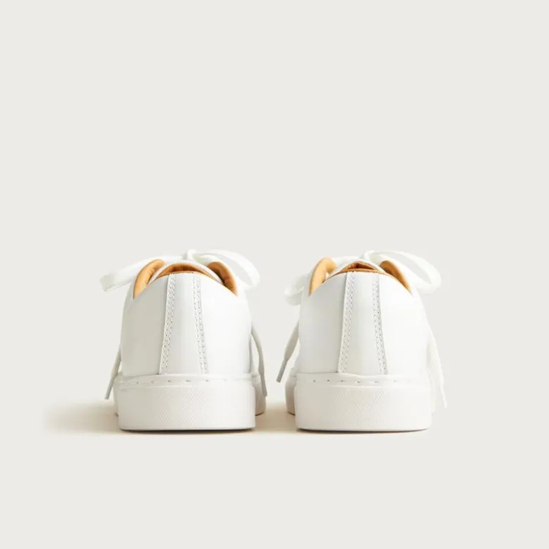 Court sneakers in leather