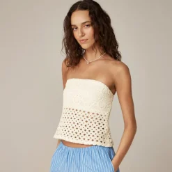 Crochet bandeau tank top