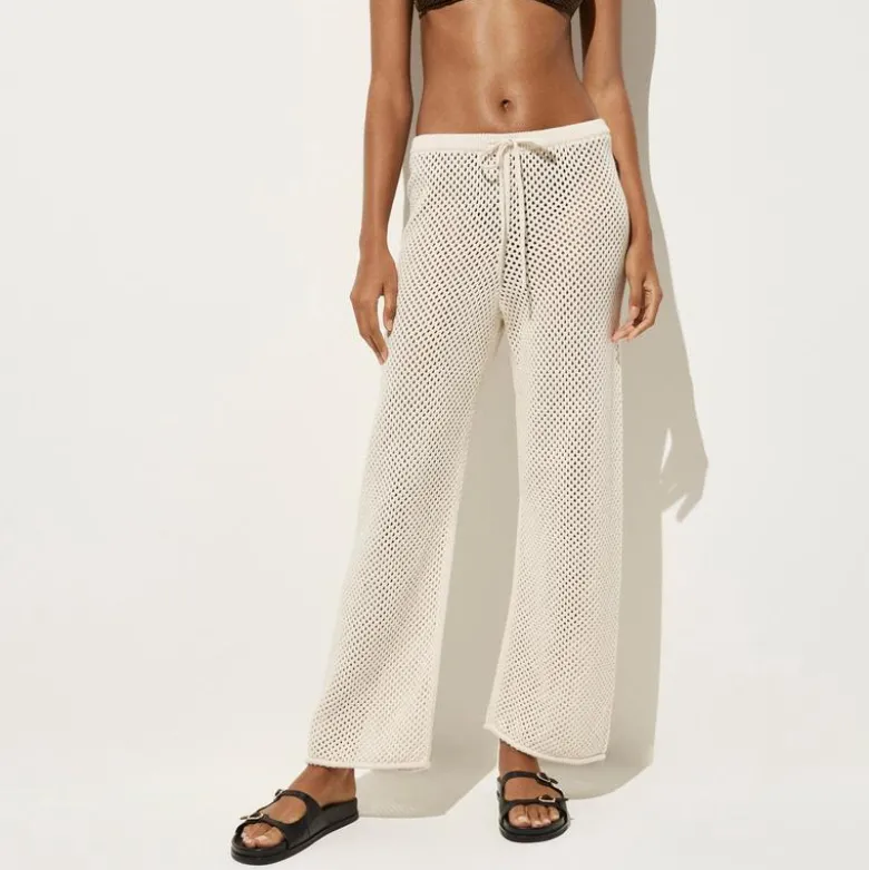 Crochet beach pant in cotton