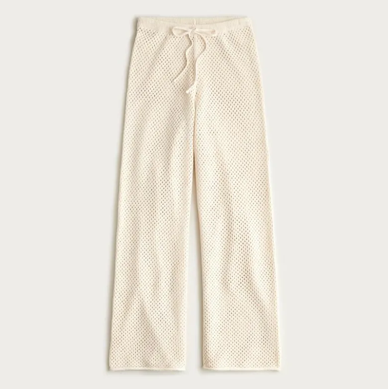 Crochet beach pant in cotton