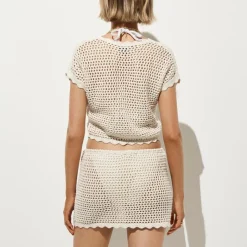 Crochet beach skirt