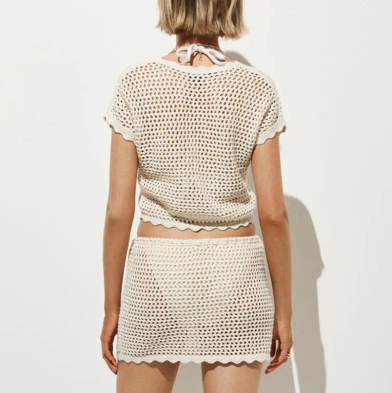 Crochet beach skirt